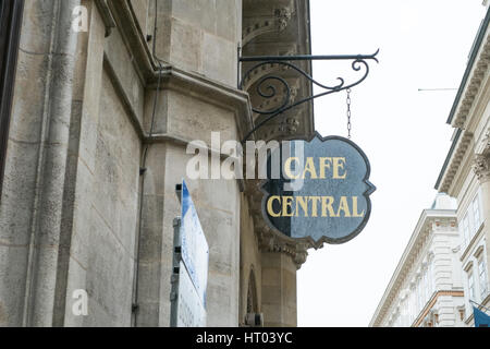 Café Central eine historische Wiener Café Herrengasse, Wien, Österreich. Stockfoto