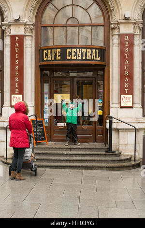 Café Central eine historische Wiener Café Herrengasse, Wien, Österreich. Stockfoto