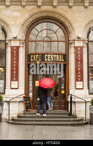 Eingang zum Café Central eine historische Wiener Café Herrengasse, Wien, Österreich. Stockfoto