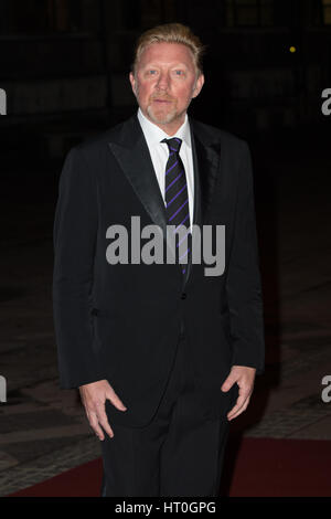 Der Prinz von Wales, Camilla Duches von Cornwall und Gäste besuchen das britische asiatische Vertrauen jährliche Gala-Dinner statt in der Guildhall, London mit: Boris Becker wo: London, Vereinigtes Königreich bei: 2. Februar 2017 Stockfoto