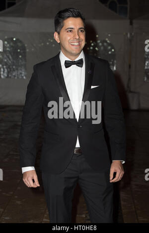 Der Prinz von Wales, Camilla Duches von Cornwall und Gäste besuchen das britische asiatische Vertrauen jährliche Gala-Dinner statt in der Guildhall, London mit: Manish Bhasin wo: London, Vereinigtes Königreich bei: 2. Februar 2017 Stockfoto