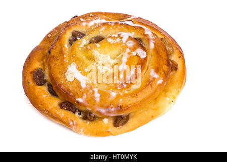 Frisch gebackenes Brot mit Rosinen Stockfoto