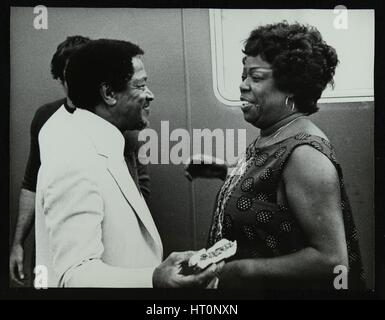 Illinois Jacquet und Sarah Vaughan, Capital Radio Jazz Festival, Knebworth, Hertfordshire, 1981. Künstler: Denis Williams Stockfoto