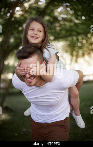 Mein Papa hat immer den richtigen Weg finden Stockfoto