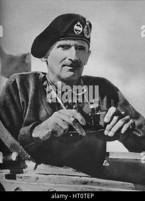 "Der 8. Armee Kommandant Bernard Law Montgomery", 1942. Künstler: Sir John Alexander Hammerton, unbekannt. Stockfoto