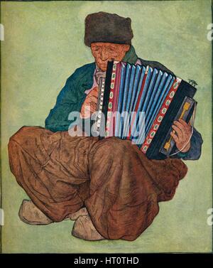 'A Volendam Musiker", 19. Jahrhundert. Künstler: Nicolaas Wilhelm Jungmann. Stockfoto