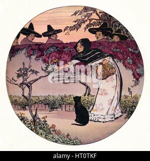 "Eine mexikanische Coquette", 1912. Künstler: Helen Hyde. Stockfoto
