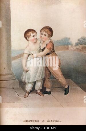 'Bruder & Schwester', c18th Jahrhundert. Künstler: unbekannt. Stockfoto