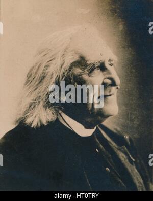 "Franz Liszt", (1811-1886). Ungarischer Pianist und Komponist, 1894-1907. Künstler: unbekannt. Stockfoto