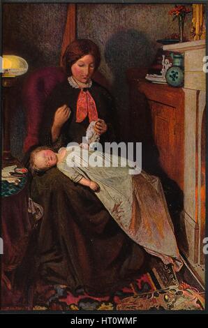 "Warten: ein englischer Kamin von 1854-1855', 1855.  Künstler: Ford Madox Brown. Stockfoto