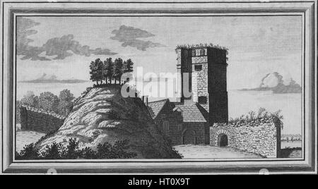 "Ansicht von Oxford Castle", 1769. Künstler: unbekannt. Stockfoto