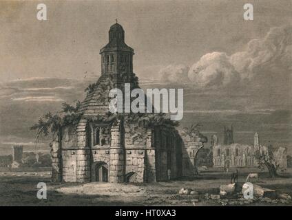 'S. E. Blick auf die Abtei Küche - Glastonbury, Somersetshire', 1814. Künstler: C Pote. Stockfoto