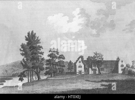 "Medmenham Abbey in der Nähe von Henley on Thames", 1787. Künstler: J Newton. Stockfoto