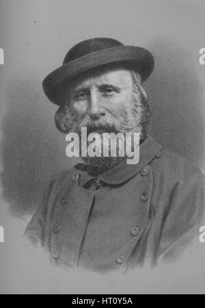 Giuseppe Garibaldi, italienischer Soldat und Politiker, 1860er Jahren (1936). Künstler: unbekannt. Stockfoto