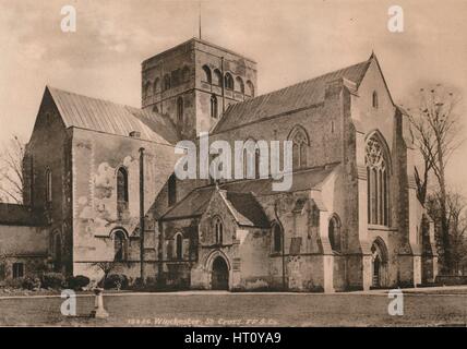 Kirche St Cross Hospital, Winchester, Hampshire, frühen 20. Jahrhundert(?). Künstler: unbekannt. Stockfoto