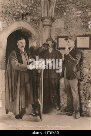 Die Wayfarer Dole, Krankenhaus St Cross, Winchester, Hampshire, frühen 20. Jahrhundert(?). Künstler: unbekannt. Stockfoto