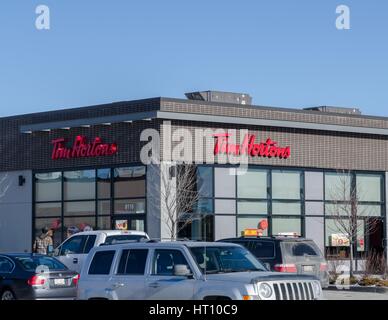 Ein Hortons Café in Calgary, Alberta, Kanada. Stockfoto