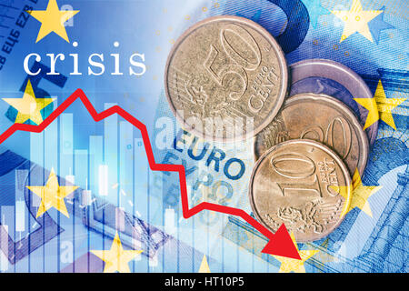 Euro-Krise Stockfoto