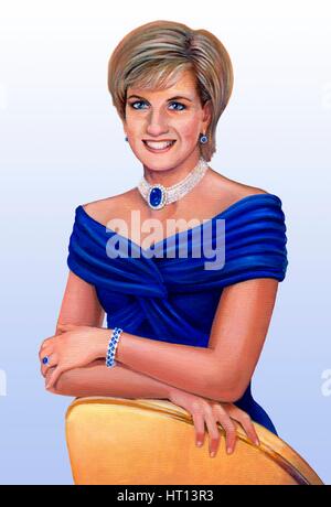 Ihre Königliche Hoheit The Princess of Wales (Diana Frances, geborene Spencer, 1961-1997), 2013. Stockfoto