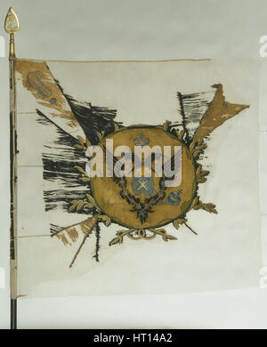 Saint George Flagge der Infanterie Regiment in der Zeit von Katharina II., Mitte des 18. Cen. Artist: Fahnen, Banner und Standards Stockfoto