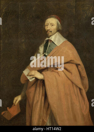 Kardinal de Richelieu, ca 1639. Künstler: Champaigne, Philippe de (1602-1674) Stockfoto