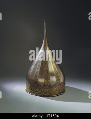 Helm des Zaren Iwan IV. vor 1547. Künstler: Alte russische Kunst Stockfoto