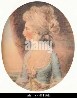 "Mary Isabella, Herzogin von Rutland", c1781. Künstler: John Downman. Stockfoto