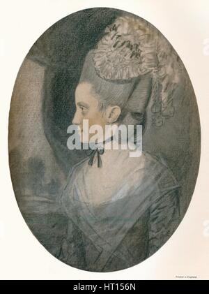 "Mrs John Mortlock (geb. Harrison)", c1780. Künstler: John Downman. Stockfoto