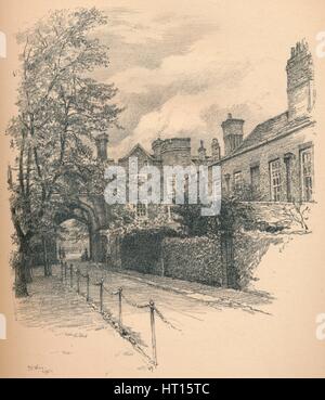 "Der Innenhof und Gateway of Richmond Palace", 1902. Künstler: Thomas Robert Weg. Stockfoto