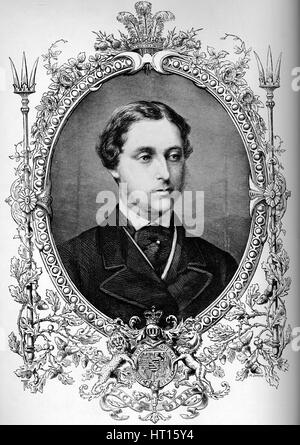 Der Prince Of Wales zum Zeitpunkt der Eheschließung, c1863 (1910). Künstler: unbekannt. Stockfoto