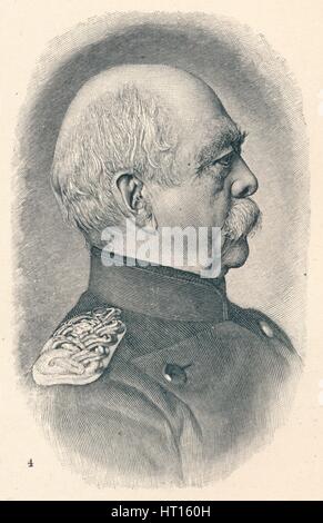 "4 - Otto Van Bismarck in vier Phasen seiner Karriere", 1907. Künstler: unbekannt. Stockfoto