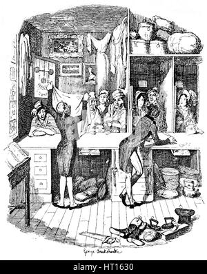 "Der Pfandleiher Shop", 1900. Künstler: George Cruikshank. Stockfoto