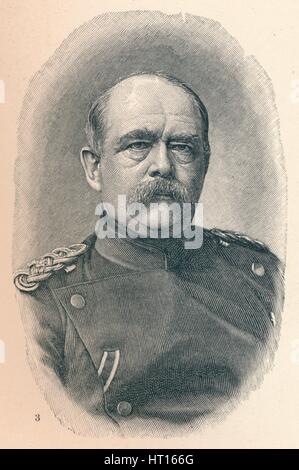 "3 - Otto Van Bismarck in vier Phasen seiner Karriere", 1907. Künstler: unbekannt. Stockfoto