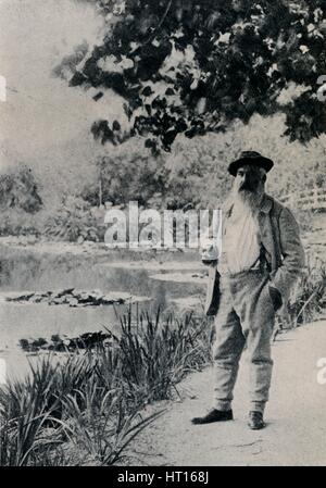 "Claude Monet, Giverny", 1905. Künstler: Jacques-Ernest Bulloz. Stockfoto