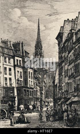 "Place Maubert", 1915. Künstler: Lucien Gautier. Stockfoto