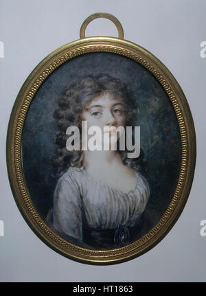 Porträt der Gräfin Yelizaveta Borissowna Shakhovskaya (1773-1796), 1794. Künstler: Ritt, Augustin Christian (1765-1799) Stockfoto