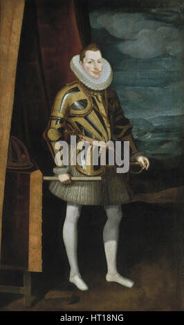 Porträt von Philip III (1578-1621), König von Spanien und Portugal, 1606. Künstler: Pantoja De La Cruz, Juán (1553-1608) Stockfoto