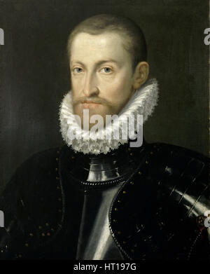 Portrait von Rudolf II. von Österreich (1552-1612), Kaiser des Heiligen Römischen Reiches, ca 1578. Artist: Rota, Martino (C. 1520-1583) Stockfoto