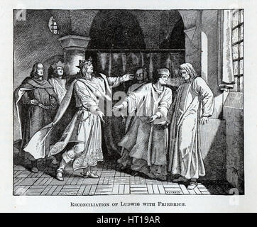 Vereinbarkeit von Ludwig mit Friedrich, 1882. Künstler: Werthmann, Wilhelm (aktive 1854-1885) Stockfoto