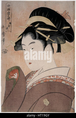 Liebe, nur selten trifft sich, aus der Serie Anthologie von Gedichten: The Love Abschnitt, 1793-1794. Künstler: Utamaro Kitagawa (1753-1806) Stockfoto