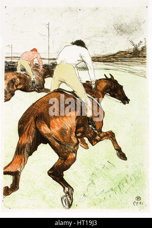 Le Jockey, 1899. Künstler: Toulouse-Lautrec, Henri de (1864-1901) Stockfoto