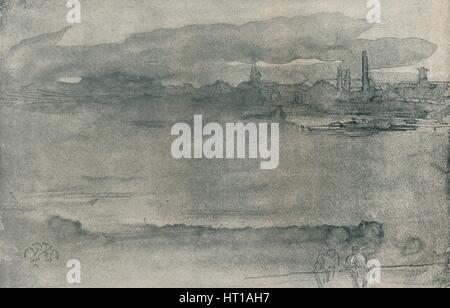 "Early Morning", 1878, (1904). Künstler: James Abbott McNeill Whistler. Stockfoto