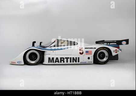 Lancia Martini Le Mans Auto Chasis keine 0007 1983. Künstler: Simon Clay. Stockfoto