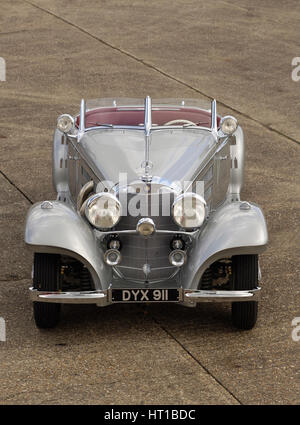 1937-Mercedes Benz 540 k special Roadster. Künstler: Simon Clay. Stockfoto