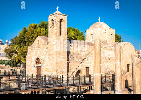 Panagia Chrysopolitissa Basilika. Paphos, Zypern. Stockfoto