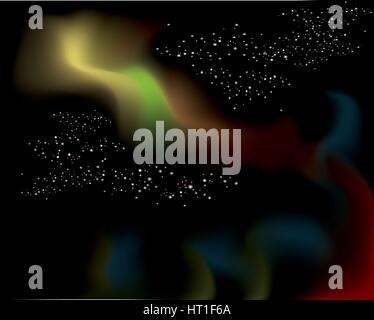 Nordlichter (Aurora Bolearis) Stock Vektor