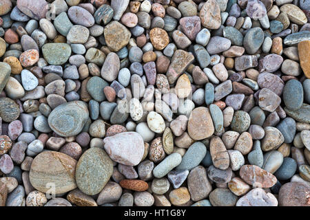 Kiesstrand am Spey Bay in Moray Schottland Stockfoto