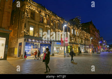 Glasgow Buchanan Street Princes Square shopping Stockfoto