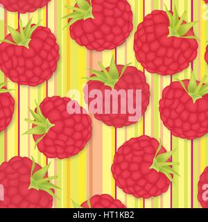 Berry Muster. Cranberry nahtlose Hintergrund Stock Vektor