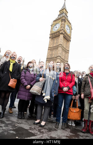 Stoppen Sie die Stille. Eine Kampagne startete in London, für Menschen einzutreten, deren Stimme in der Brexit-Prozess gehört werden wollen Stockfoto